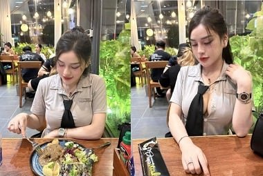 Một bữa ăn tối với cô gái ngực khủng